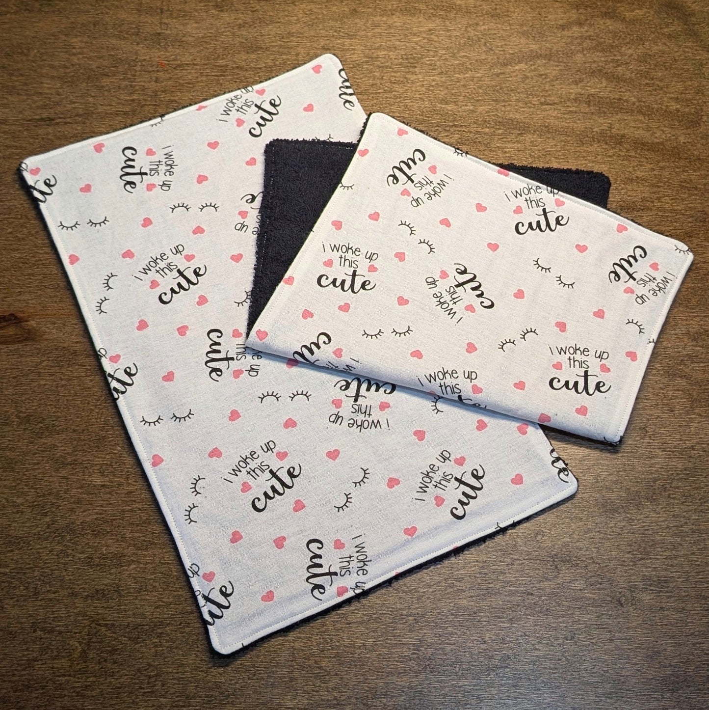 I Woke Up This Cute - Burp Cloth