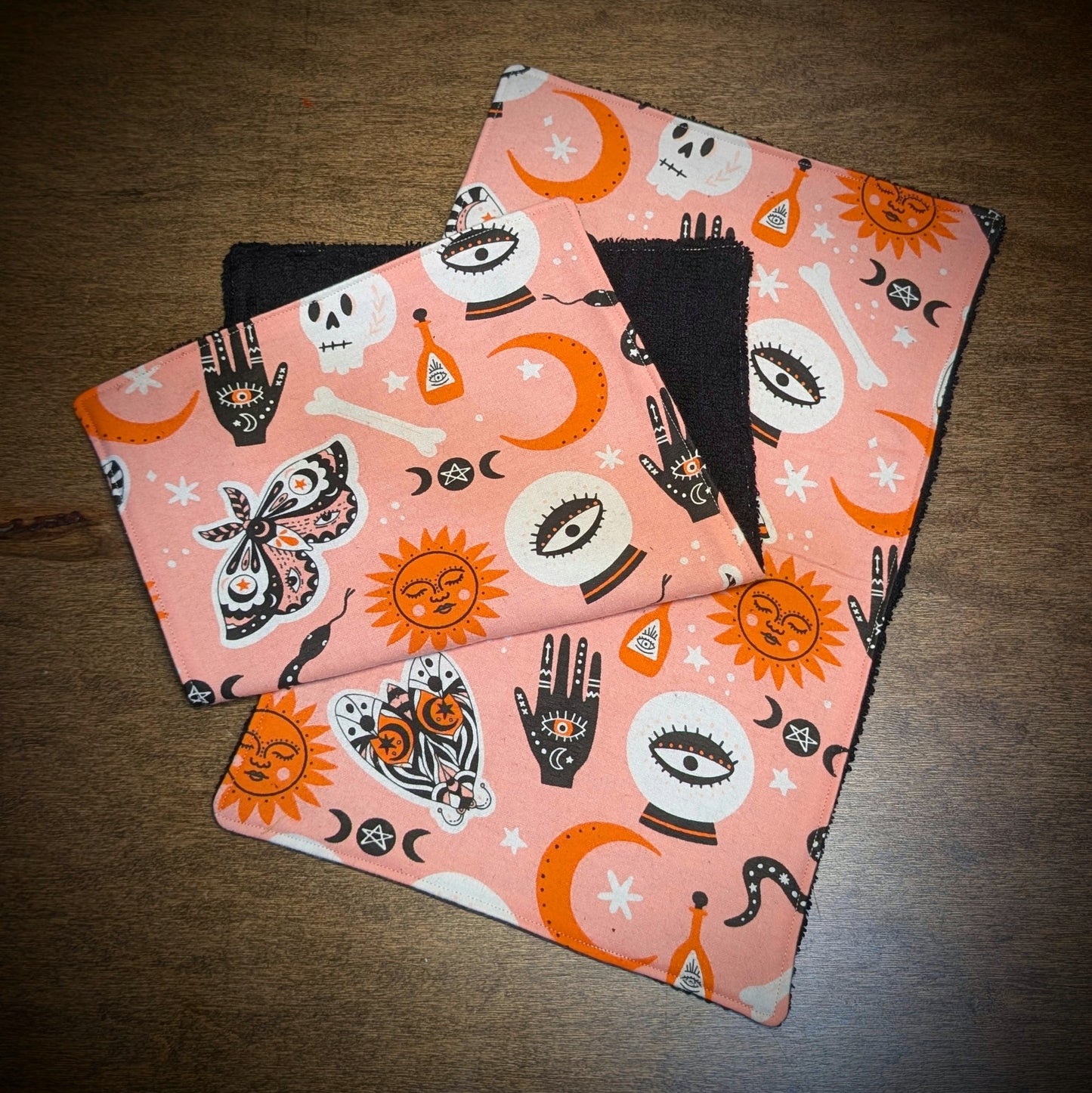 Pink Witchy - Burp Cloth