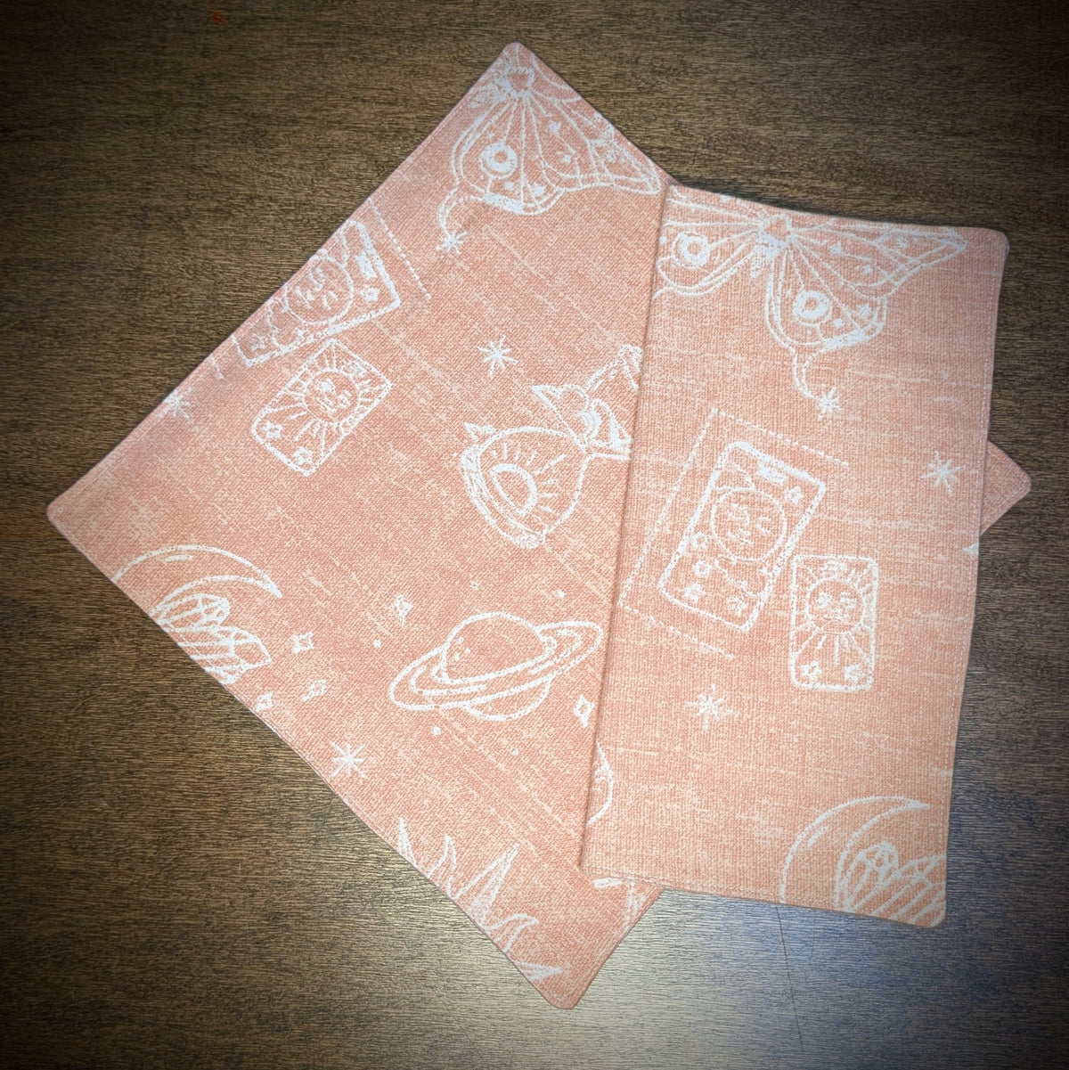 Pink & White Witchy ~ Toddler Towel