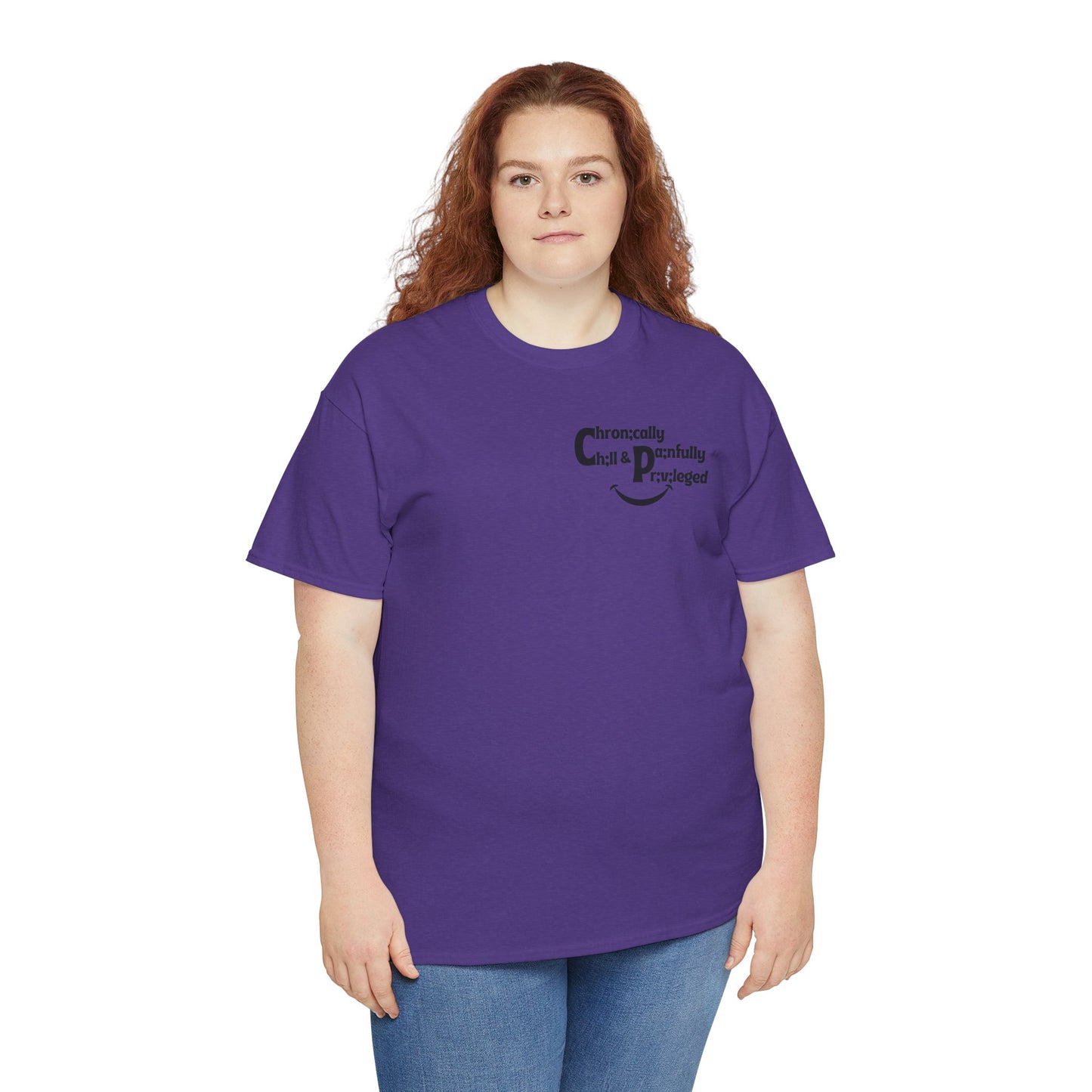 Chronically Chill & Painfully Privileged Unisex Heavy Cotton Tee