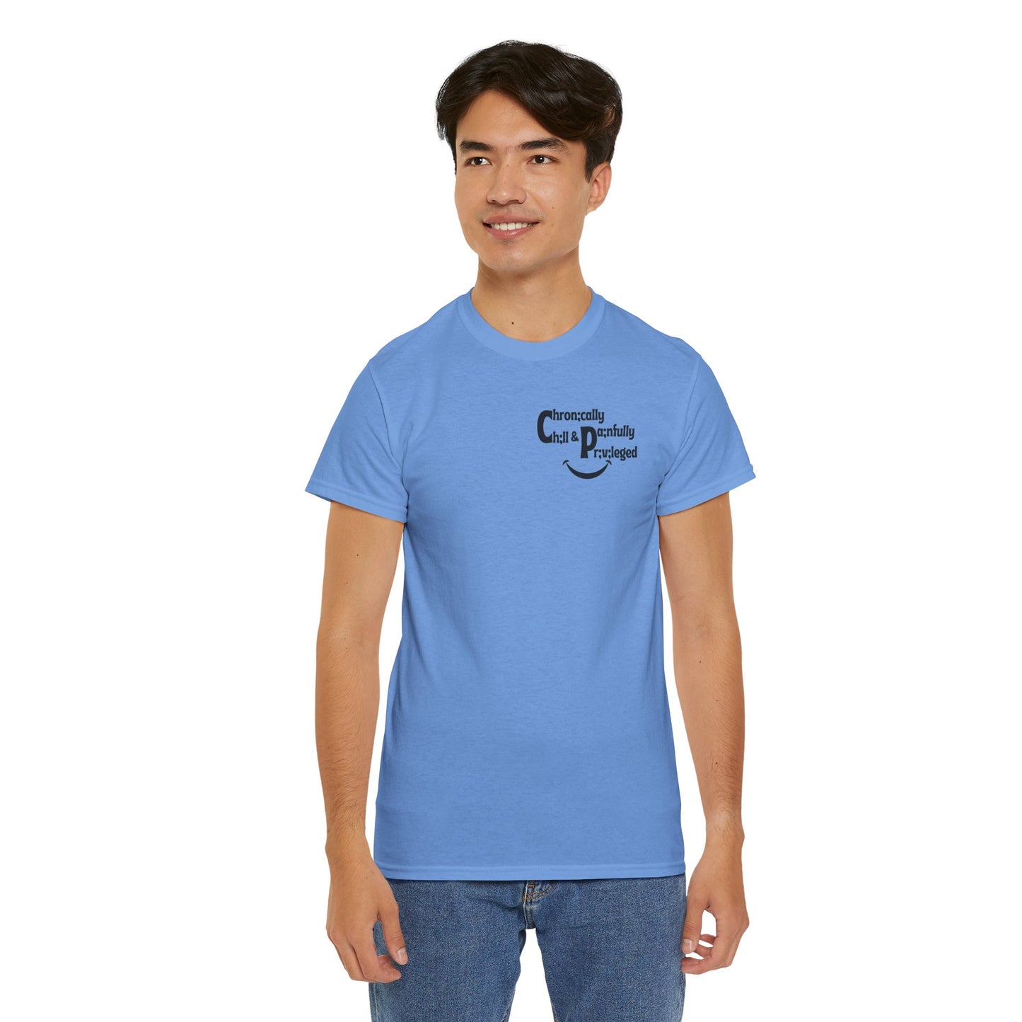 Chronically Chill & Painfully Privileged Unisex Heavy Cotton Tee