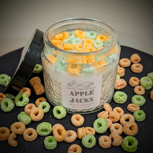 Apple Jacks Cereal Candle
