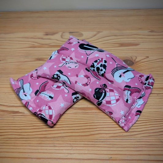 Disco Cowgirl ~ Unscented Therapeutic Rice Bag - Face/Neck Size