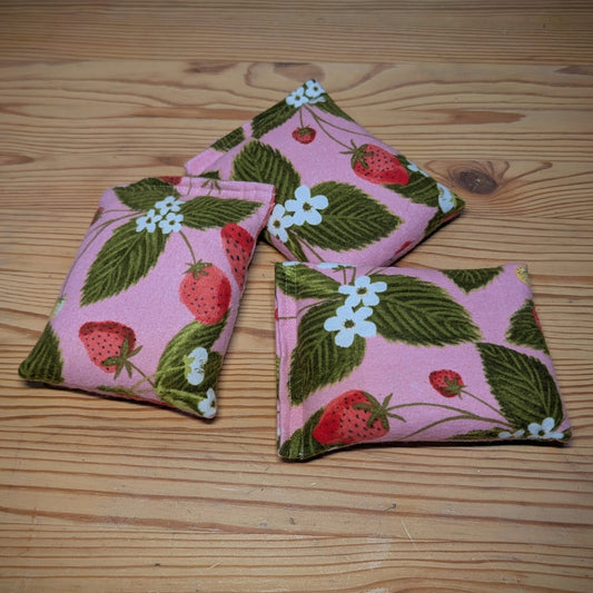 Strawberry ~ Unscented Therapeutic Rice Bag - BooBoo/Hand Size