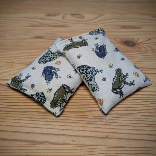 Frogs ~ Unscented Therapeutic Rice Bag - BooBoo/Hand Size