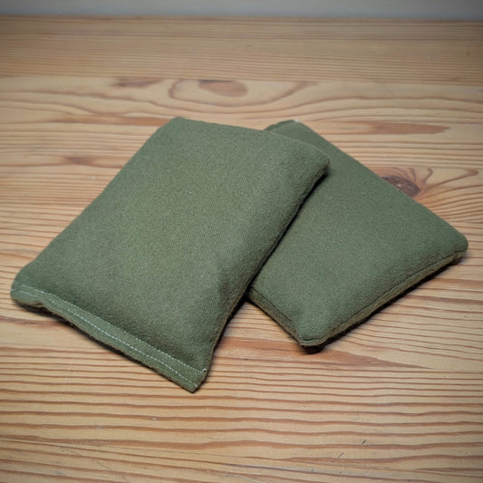 Green ~ Unscented Therapeutic Rice Bag - BooBoo/Hand Size