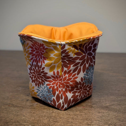 Fall Flower Bursts - Ice Cream/Gelato Pint Cozy