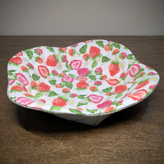 Strawberries and Polka Dots - Small Plate Cozy