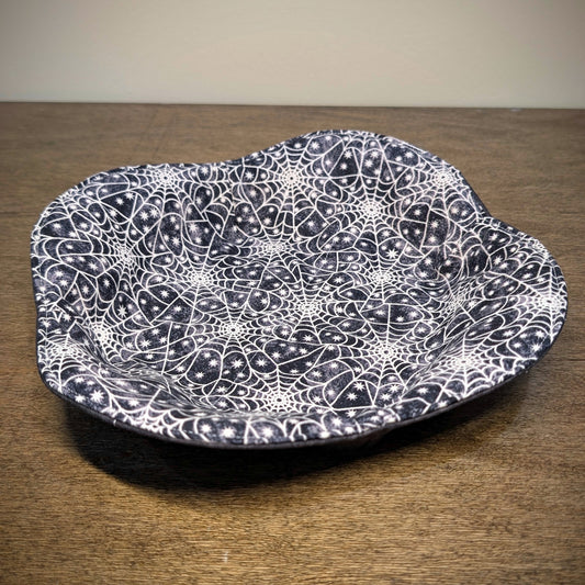 Spiderweb with White Stars - Small Plate Cozy
