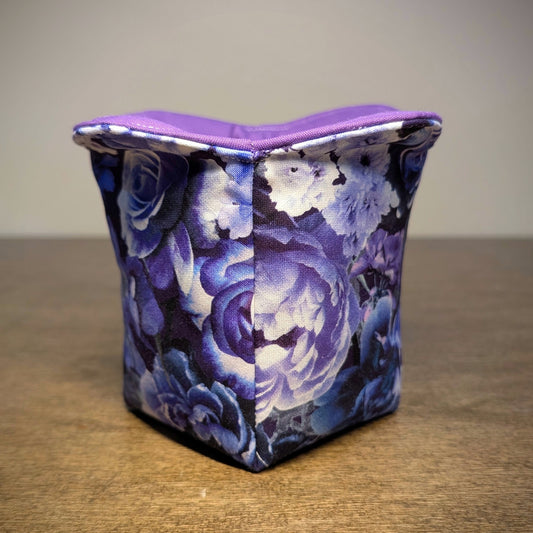 Flowers - Blue & Purple - Ice Cream/Gelato Pint Cozy