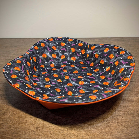Pumpkins & Bats - Large Plate/Pie Pan Cozy