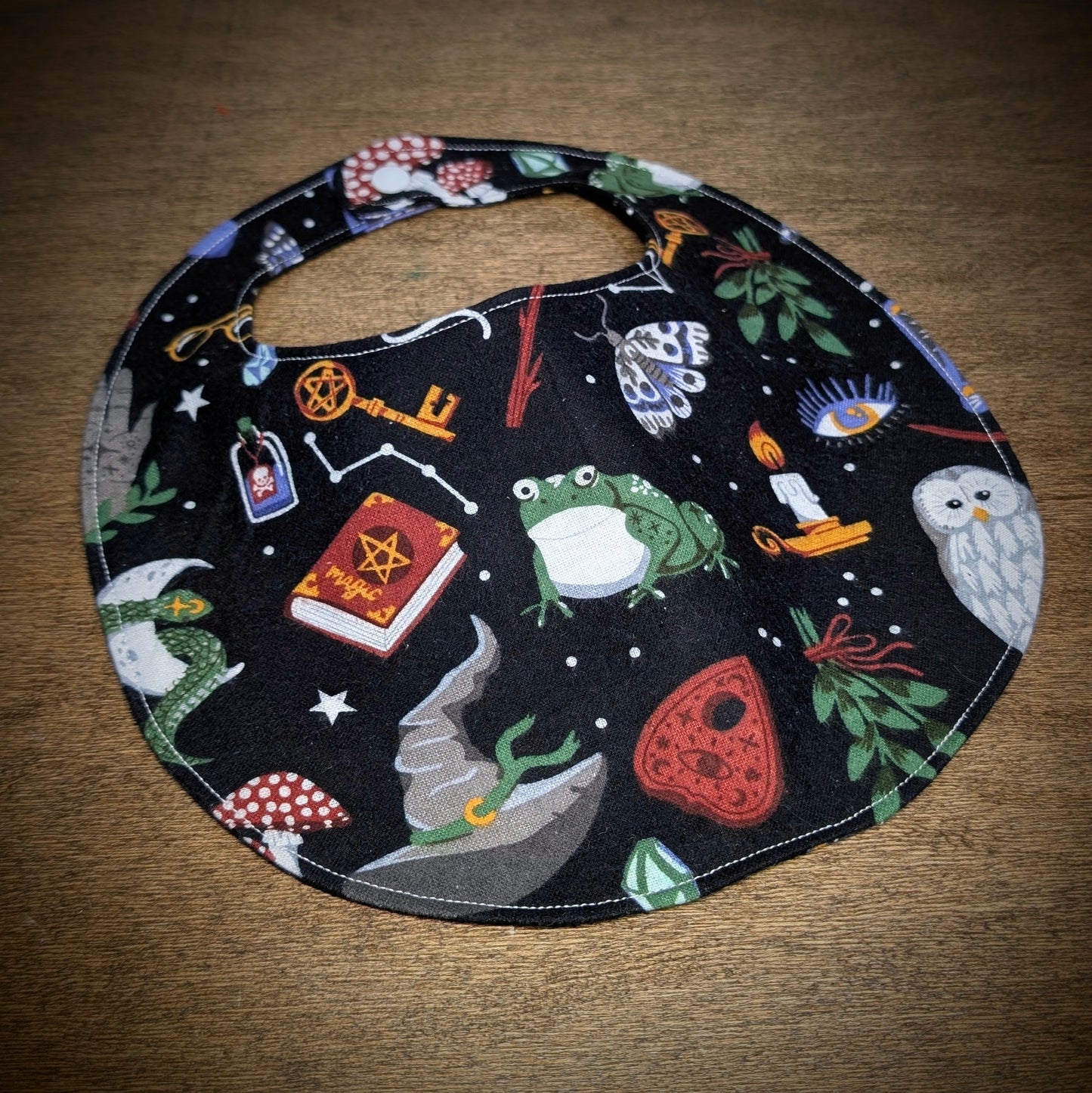 Witchy on Black - Baby Bib