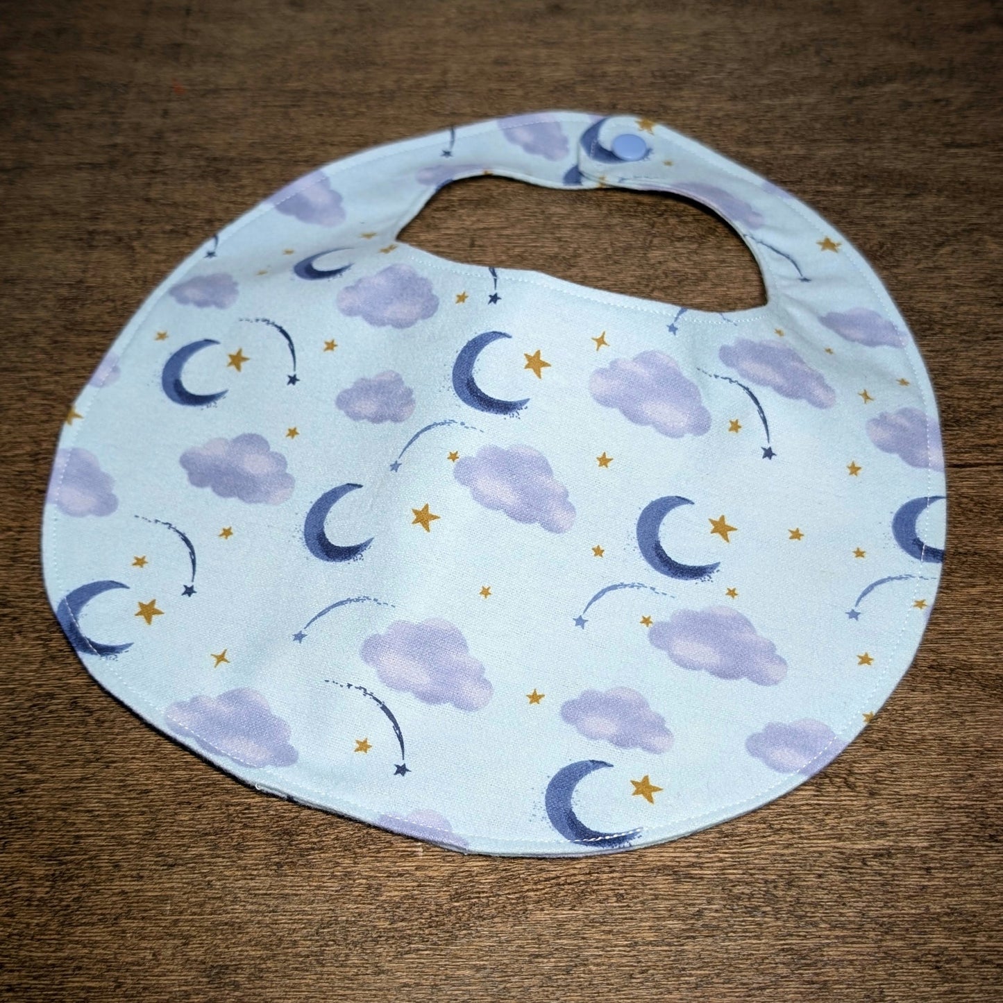Clouds & Moons - Baby Bib