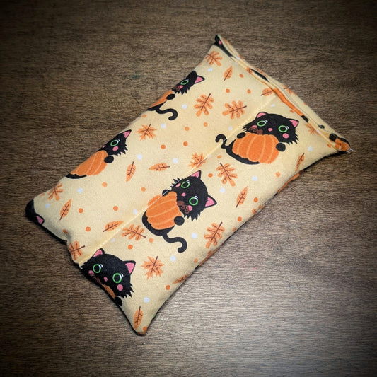 Cats in Pumpkins ~ Unscented Therapeutic Rice Bag - Face/Neck Size