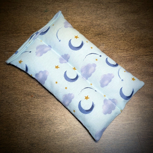 Moon & Clouds ~ Unscented Therapeutic Rice Bag - Face/Neck Size