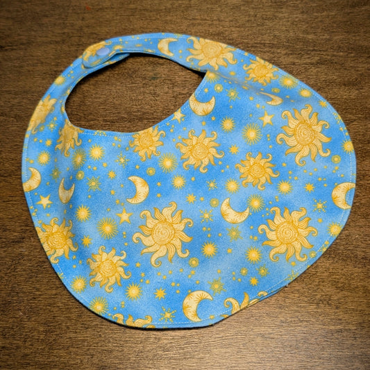 Sun, Moon, & Stars - Baby Bib