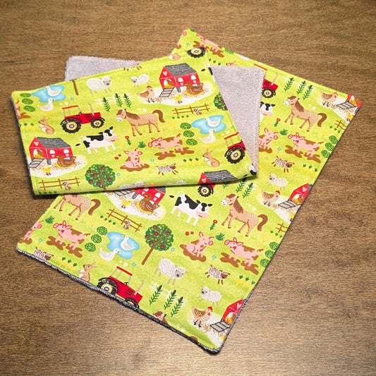 Farm Animals - Burp Cloth