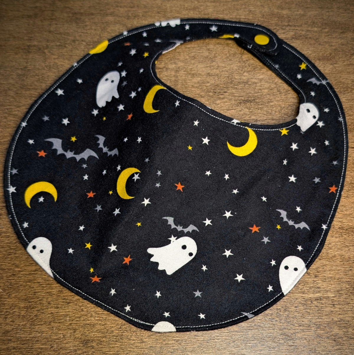 Ghosts, Bats, & Moons - Baby Bib