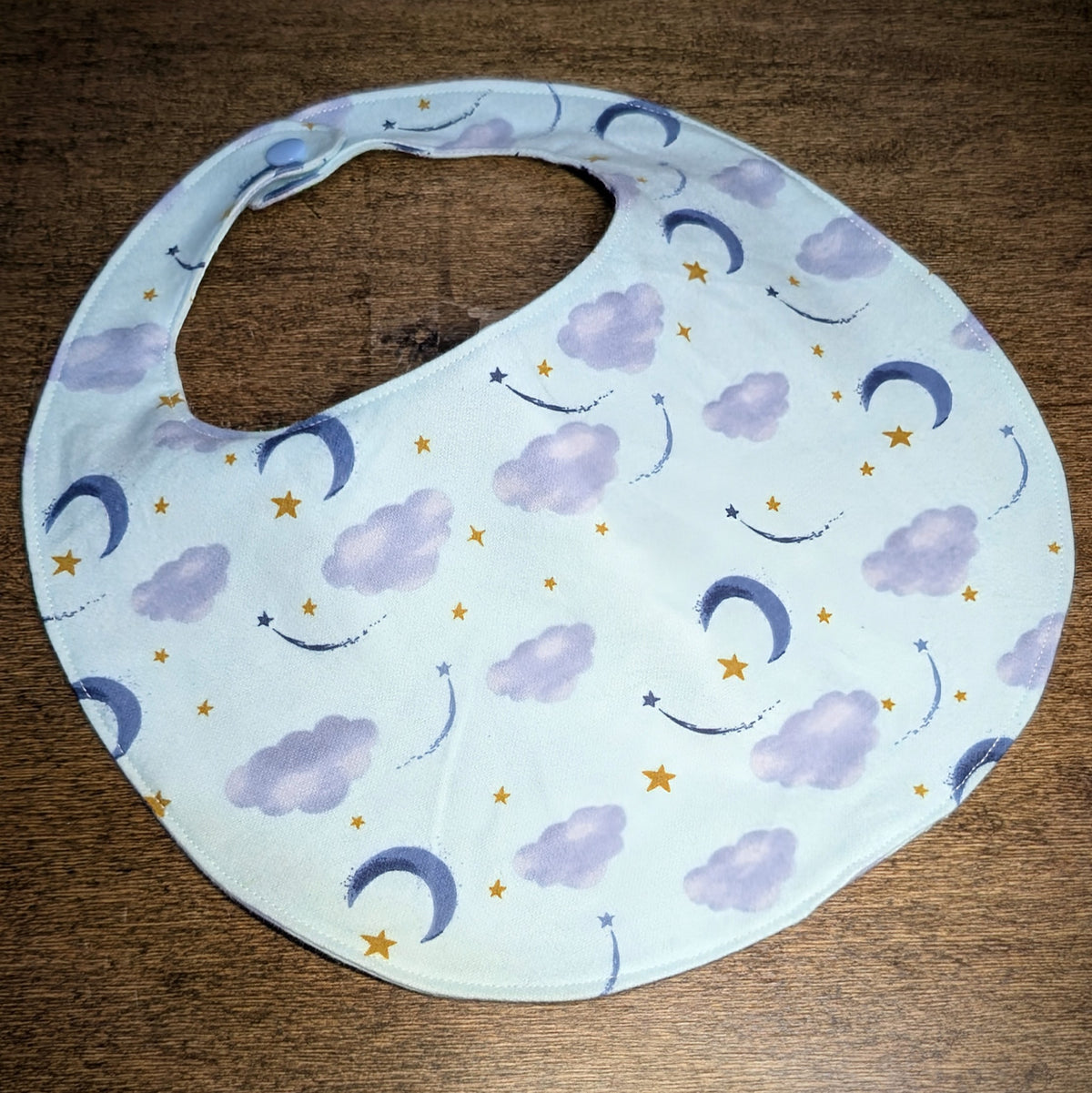 Clouds & Moons - Baby Bib
