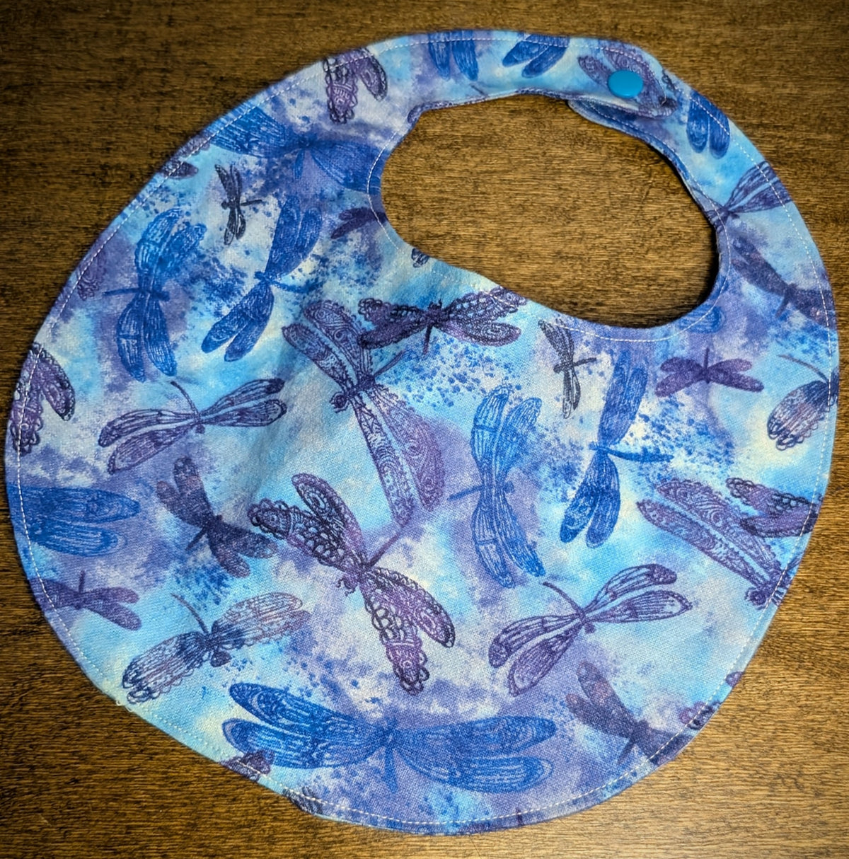 Dragonflies on Blue - Baby Bib