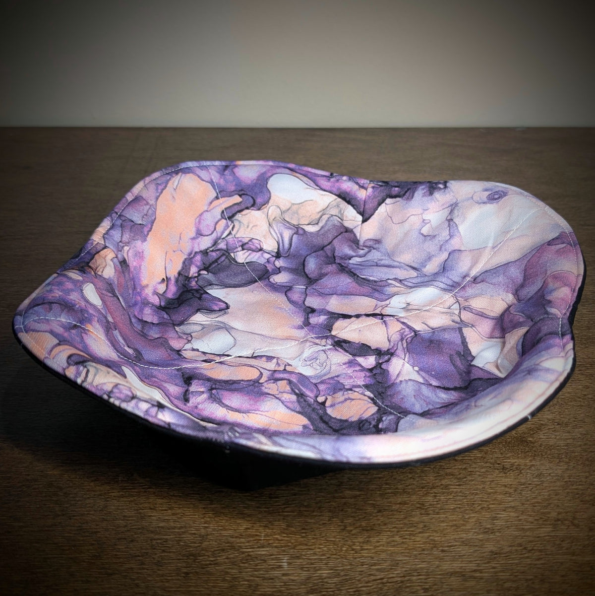 Watercolor - Purple, Pink, & Black - Small Plate Cozy