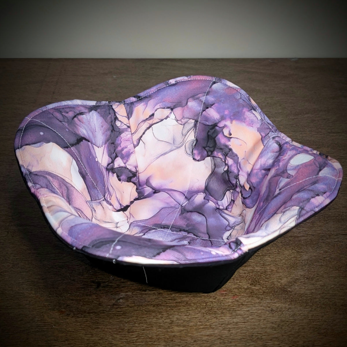 Watercolor - Purple, Pink, & Black - Bowl Cozy