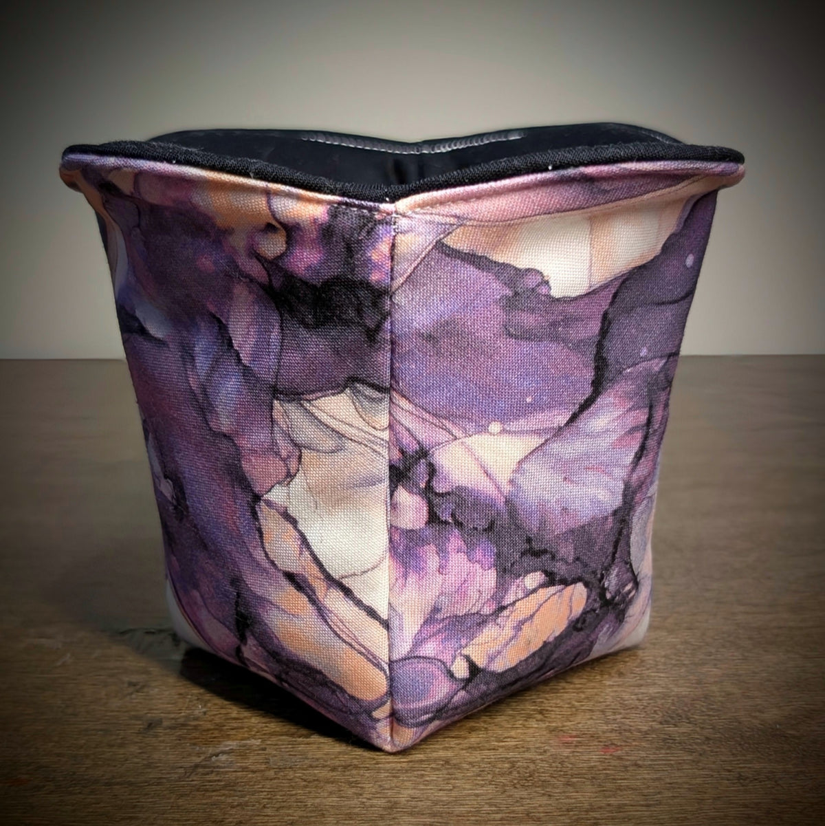 Watercolor - Purple, Pink, & Black - Ice Cream/Gelato Pint Cozy