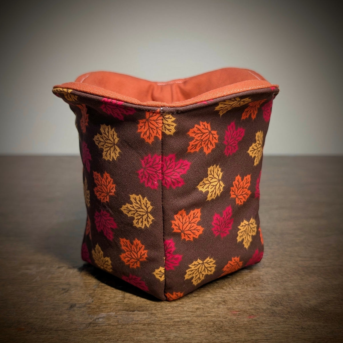 Fall Leaves on Orange - Ice Cream/Gelato Pint Cozy