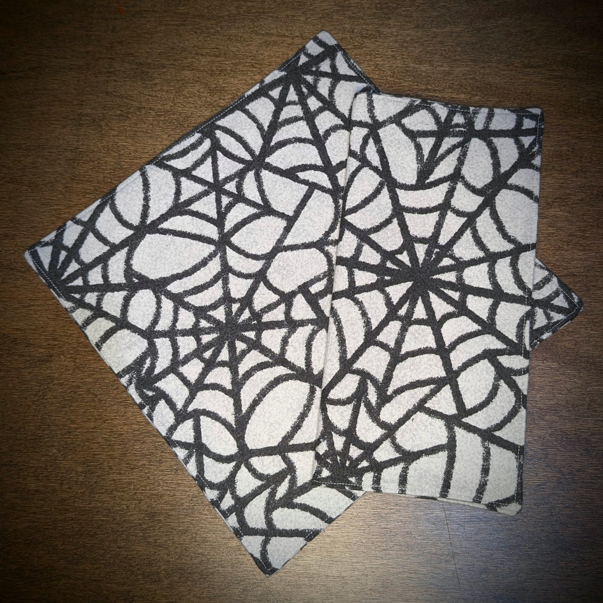 Spiderweb on White ~ Toddler Towel
